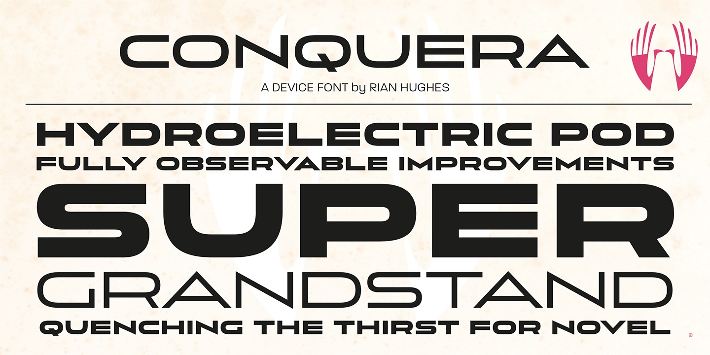 Conquera Inline Font preview